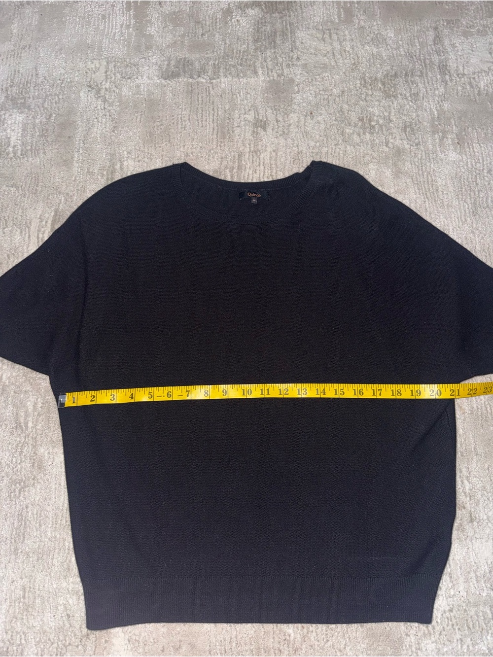 Quince Lightweight Cotton Cashmere Link-Stitch Dolman Sweater - Picture 6 of 7